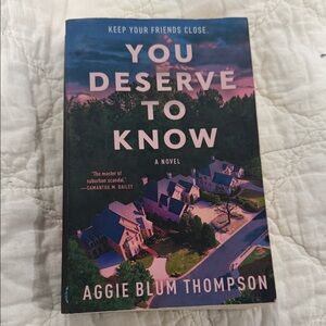 You Deserve to Know Novel
